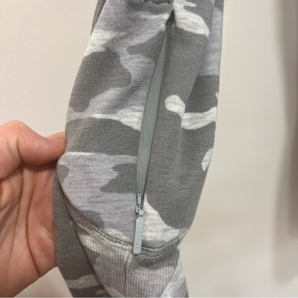 Athleta Balance Camo Luxe Sweatshirt Dress Athleisure Travel Long Sleeve, XS - Picture 5 of 11